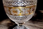 Gorgeous footed large crystal bowl