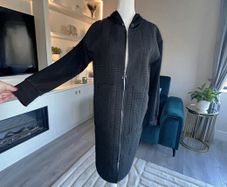 Black Long Coat from Inco Boutique. Size UK 8 / EU 36