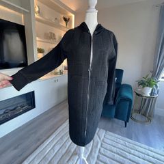 Black Long Coat from Inco Boutique. Size UK 8 / EU 36
