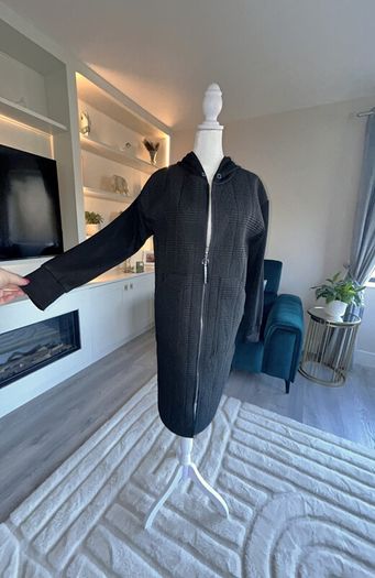 Black Long Coat from Inco Boutique. Size UK 8 / EU 36