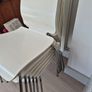 6 IKEA White Gilbert Dining Chairs for sale Image 2