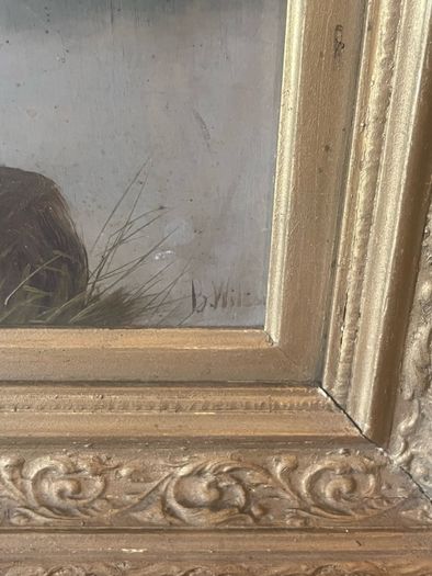 Antique Highland Oil on Canvas