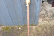 antique brass manual pump