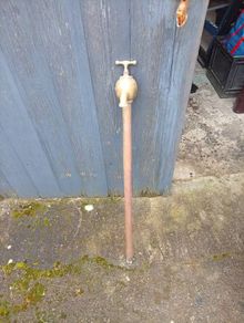 antique brass manual pump