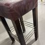 Leather upholstered bar stools with wooden legs 95EUR each Image 5