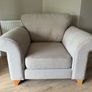 3 seater, 1 seater, 2 foot stools Image 4