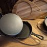 Cast Iron Mini Skillet Set with Wooden Serving Boards (Set of 4) Image 7