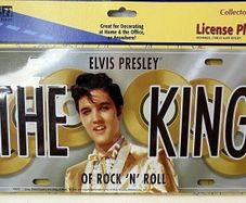 Elvis, Gold Disc License Plate, Free Post