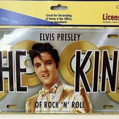 Elvis, Gold Disc License Plate, Free Post