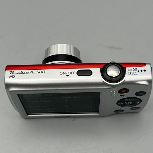 Canon PowerShot A2500 16MP Digital Camera Red - Full Kit