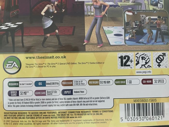 The Sims 2 Teen Style Stuff PC Cd -Rom
