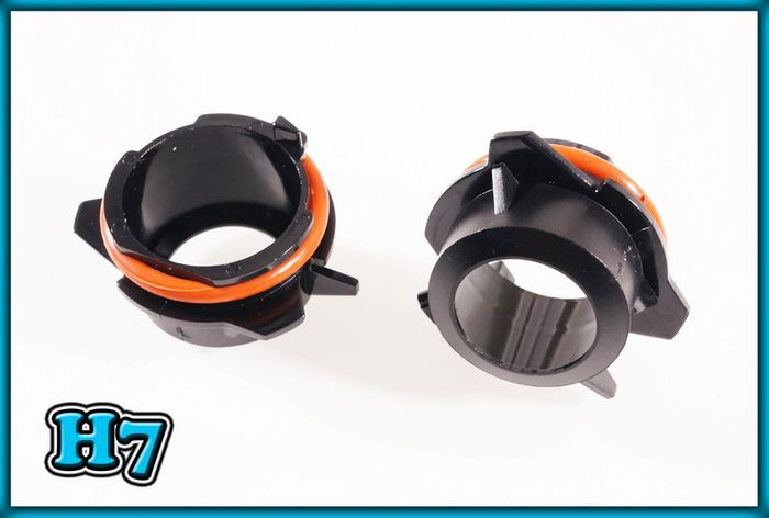 H7 HID Xenon Bulb Adapters - BMW E39, E46, E53 X5, MINI, VW Golf, Jetta, Caddy, Touran, Scirocco, Transporter, Tiguan
