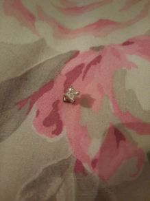 square sterling silver cz stud