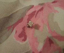 square sterling silver cz stud