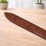 Unisex Genuine Leather Tooled Belt Vintage Floral Western Leather Belt Image 6