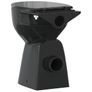 Rimless Toilet 7 cm, Black Image 6