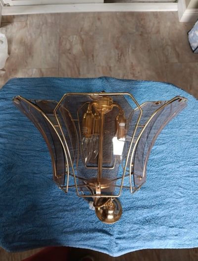 Very cool Vintage 1970s pendant chandelier 70 euro