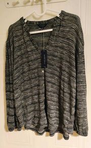 Lucky Brand V-Neck Pullover Sweater Size M
