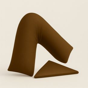 Premium V-Shape Pillow With Pillowcase Ergonomic Design for Neck & Back Support Soft Breathable Fabric Machine Washable
