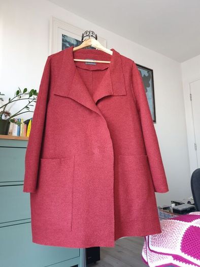 Oska Burgundy Red Wool Coat Size 3