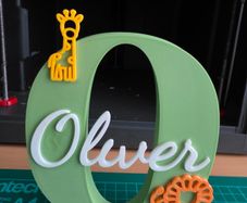 Personalized Initial Name Sign Decoration