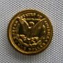 US Miniature 24K Gold Plated Token Image 3