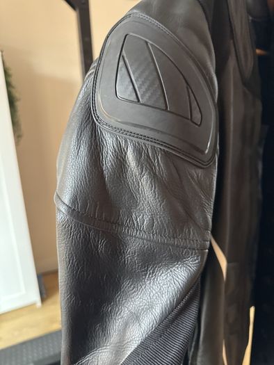 Leather motorbike jacket