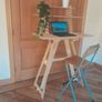 Standing desk & height adjustable desk stand with chair Image 2