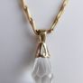 Antique Gold Filled Hayseed Chain Necklace and Pendant length 12" Image 5