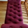 Velvet Bench  Wine/Burgundy Image 8