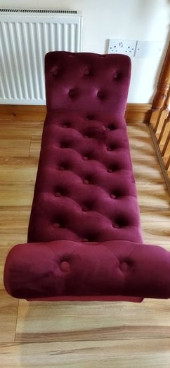 Velvet Bench  Wine/Burgundy