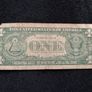 Certificate One dollar USA blue seal 1957 Letter B Image 2