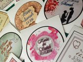 Personalised Wedding Stickers Labels