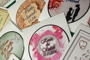Personalised Wedding Stickers Labels