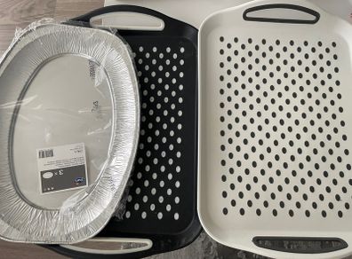 Silicone and aluminium trays