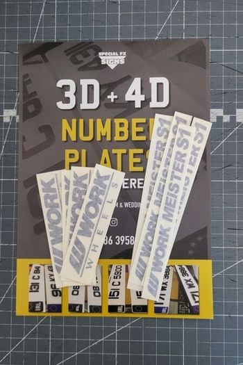 Work meister alloy wheels stickers