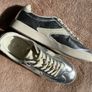 M&S silver leather sneakers, new, uk 4 Image 9