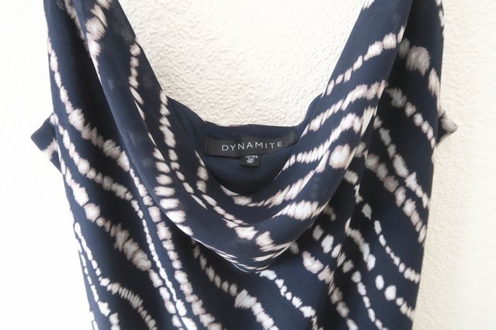 Dynamite Women's Navy and White Dress  XS / 34 / 6