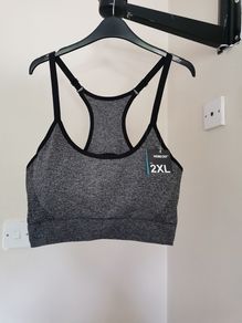 Grey Sports Bra size 2XL - new/with tags