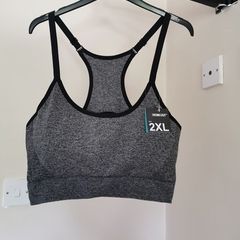Grey Sports Bra size 2XL - new/with tags