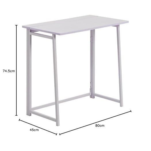 Folding Desk - Computer, Laptop Space Saving Wooden Desk in Lilac