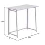 Folding Desk - Computer, Laptop Space Saving Wooden Desk in Lilac Image 3