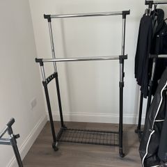 3 clothes rails