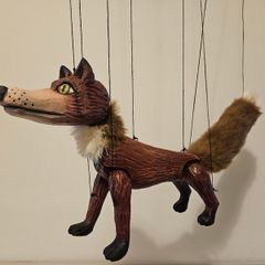 Fox Czech Handmade Wooden Marionette