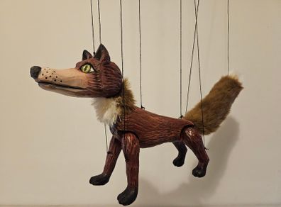 Fox Czech Handmade Wooden Marionette