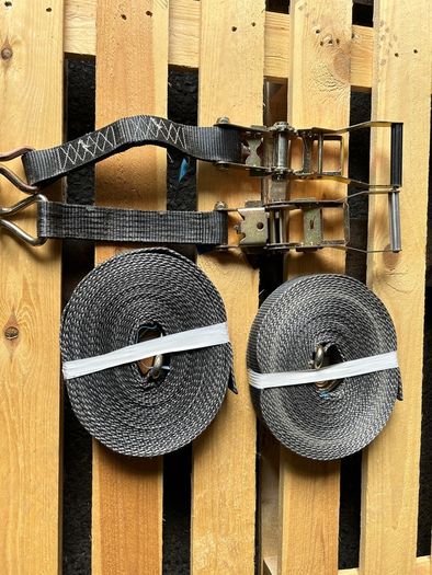 2 of 15 Metre Extra Long Ratchet Straps Tie Down Black 5 tonne
