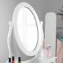 Dressing Table (Age 8-13yrs) with Mirror and Stool, Gift for Girls, Kids Dressing Vanity Table Set with Crystal Knobs and Chair, Children's Dressing Tables Image 3