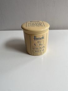 Little vintage Harrods Stilton Cheese pot