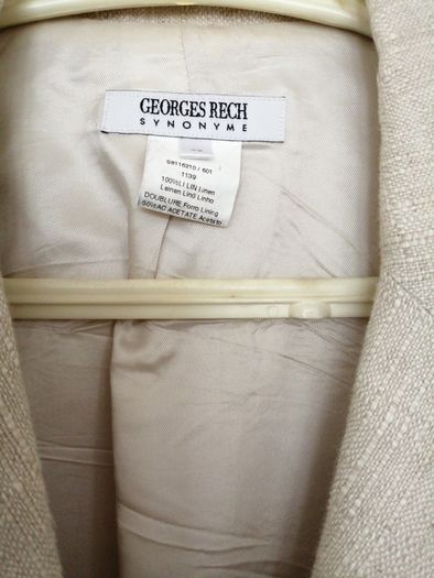 George Rech Synonyme Linen Trouser Suit Size 42 (14)