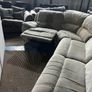 Beige corner manual recliner sofa Image 7